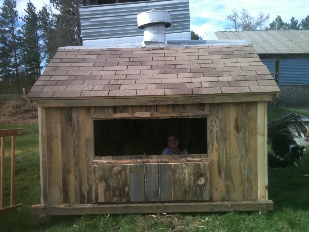 The newest addition to Mr. Ed’s Farm, the Piggery